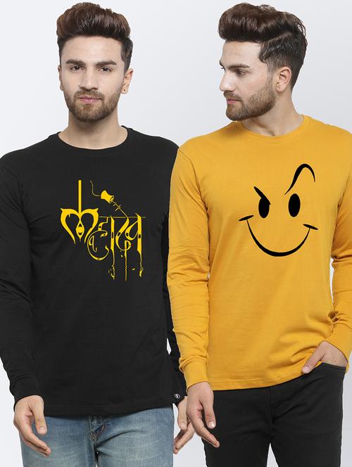 set of 2 chest-printed t-shirt - 17389550 -  Standard Image - 0