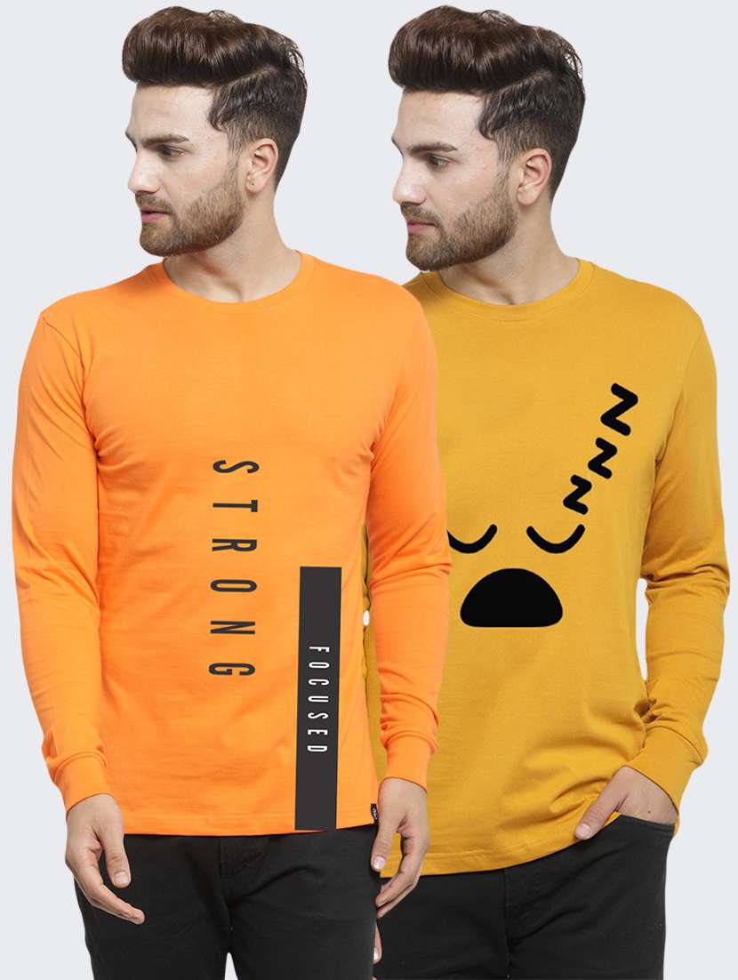 multi colored printed t-shirts combo