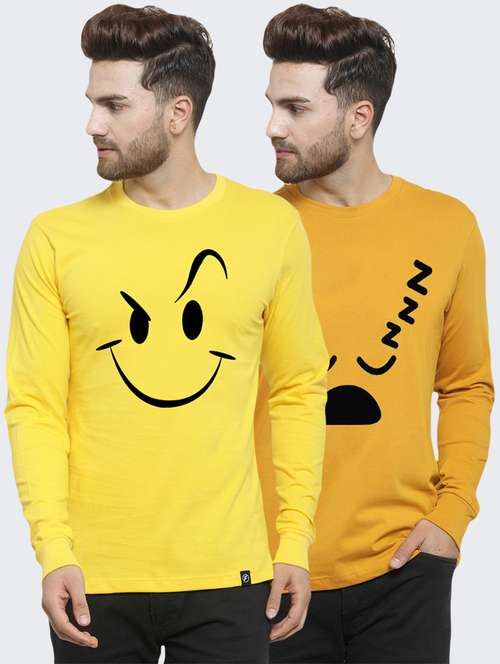 multi colored printed t-shirts combo - 17389757 - Standard Image - 0
