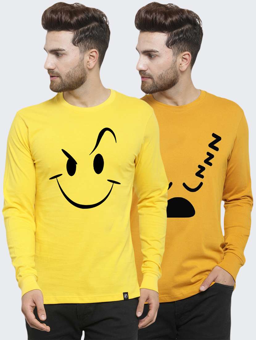 multi colored printed t-shirts combo - 17389757 - Zoom Image - 0