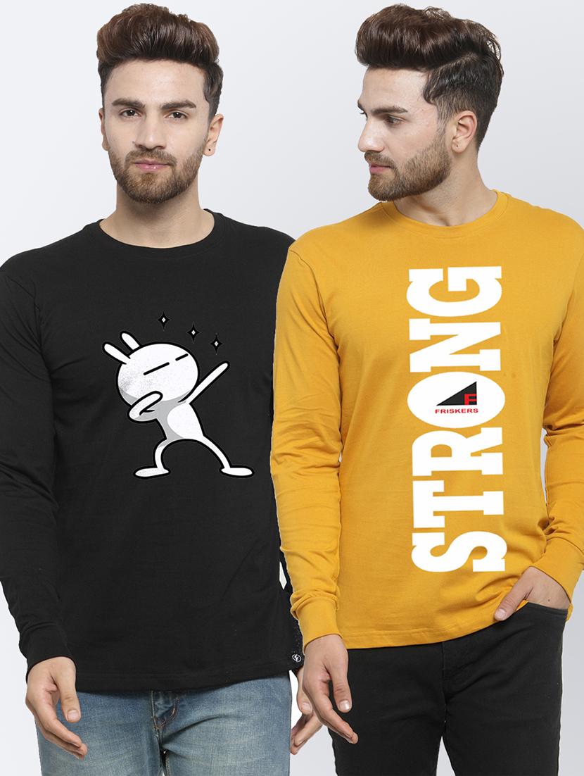 set of 2 chest-printed t-shirt - 17389786 - Zoom Image - 0