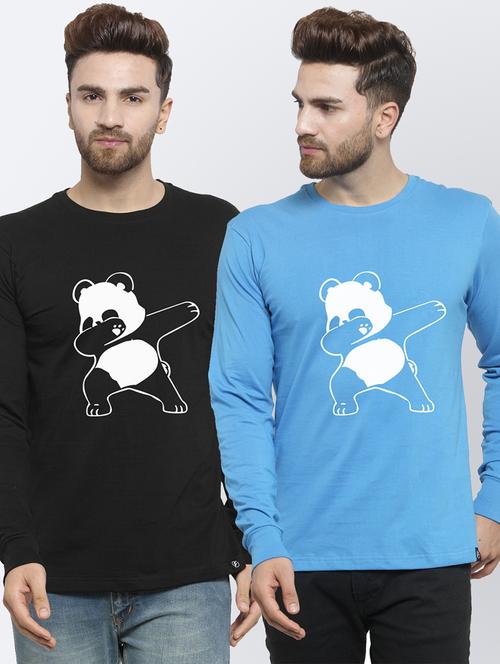 set of 2 chest-printed t-shirt - 17389814 -  Standard Image - 0
