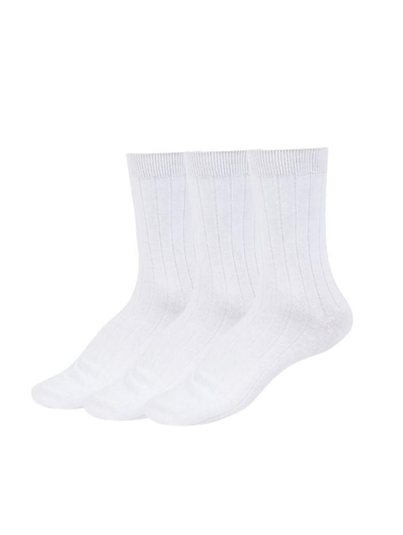 white cotton above ankle length sock - 17391408 -  Zoom Image - 0