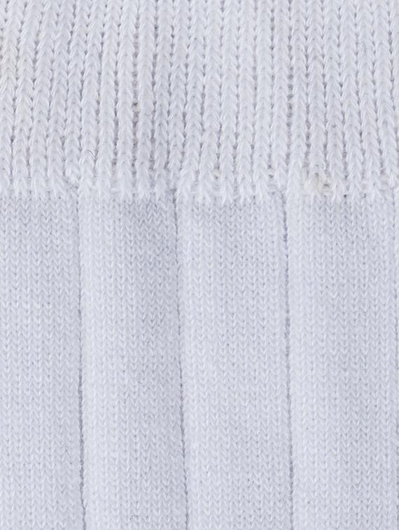white cotton above ankle length sock - 17391408 - Standard Image - 3
