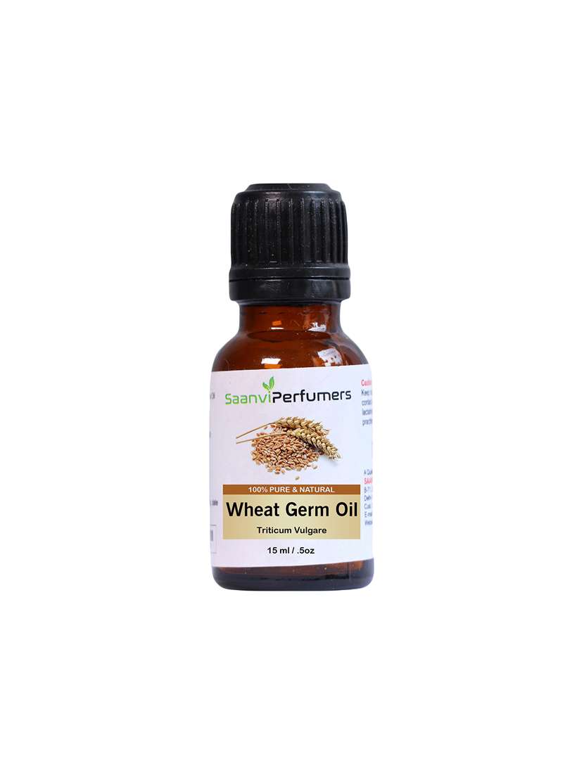 saanvi perfumers wheat germ oil, 15ml | cold pressed | 100% pure and natural