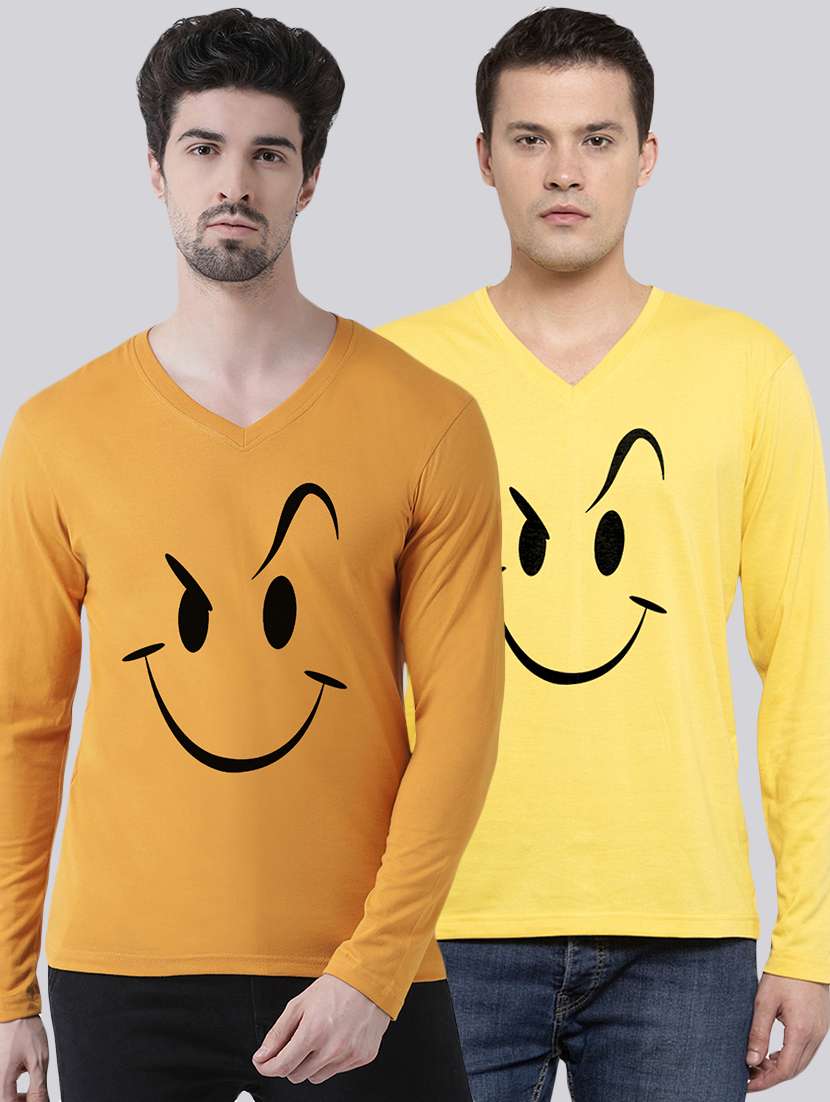multi colored printed t-shirts combo