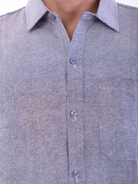 Mens Solids Formal Shirt - 17392511 -  Standard Image - 5