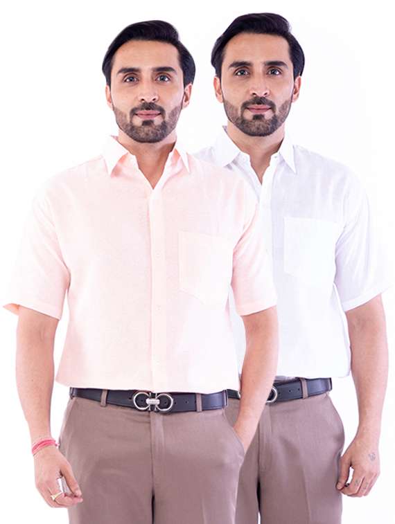 mens solids formal shirt