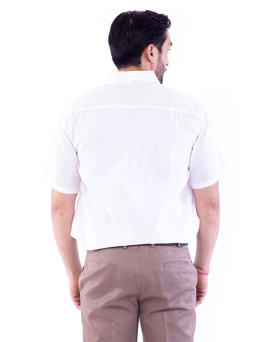 mens solids formal shirt - 17392638 -  Standard Image - 3