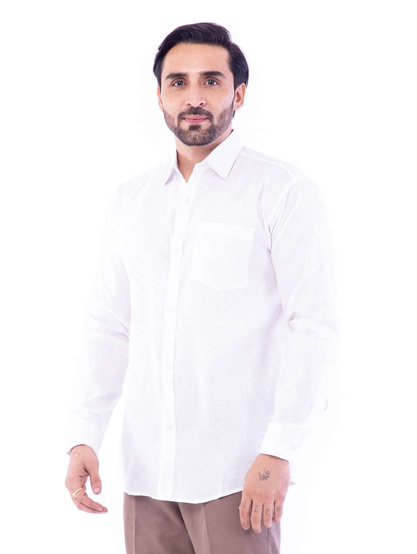 mens solids formal shirt - 17392658 -  Standard Image - 3