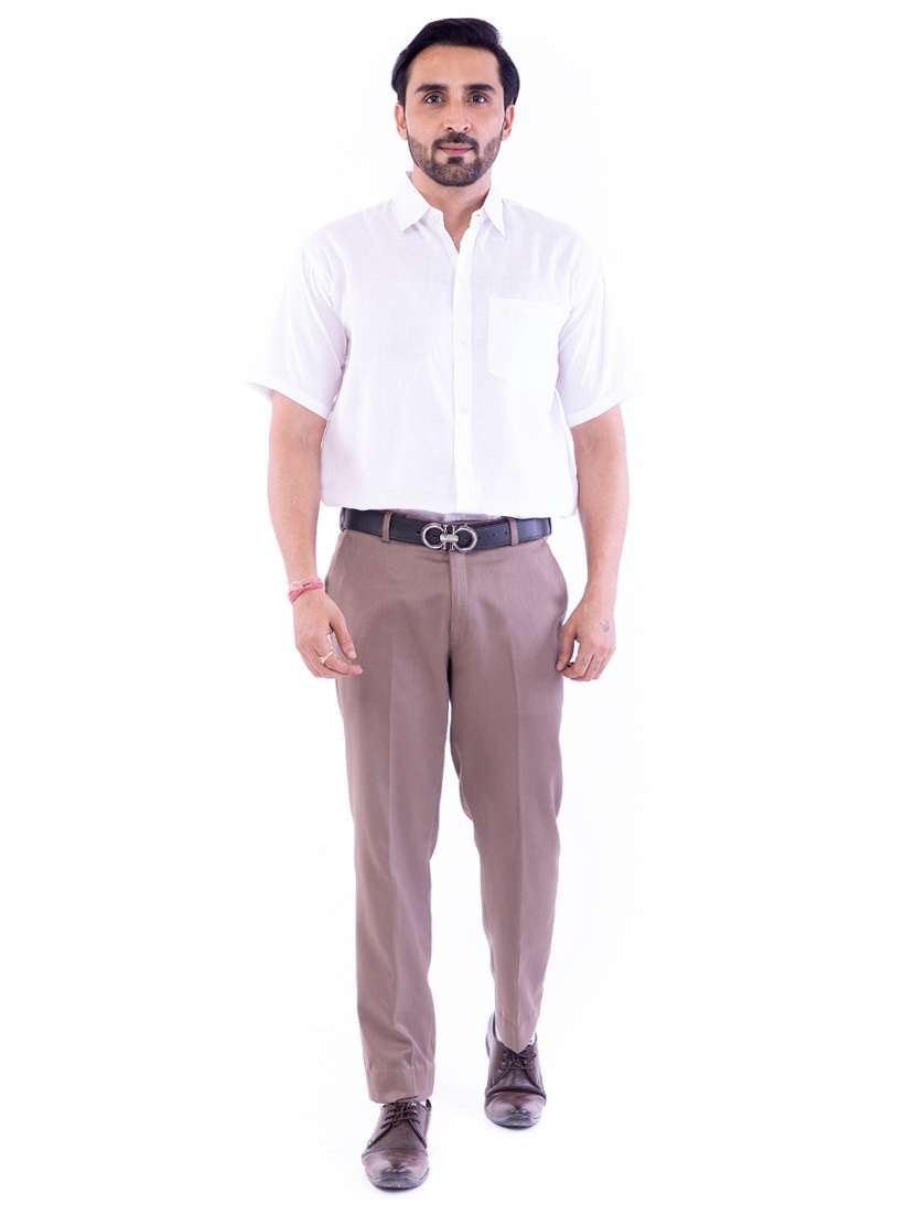mens solid casual shirt - 17392852 -  Standard Image - 3