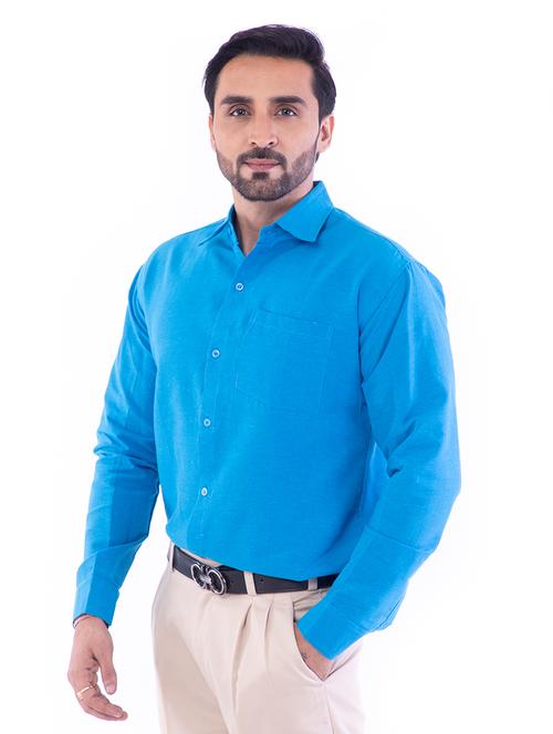 mens solid casual shirt - 17392893 - Standard Image - 0