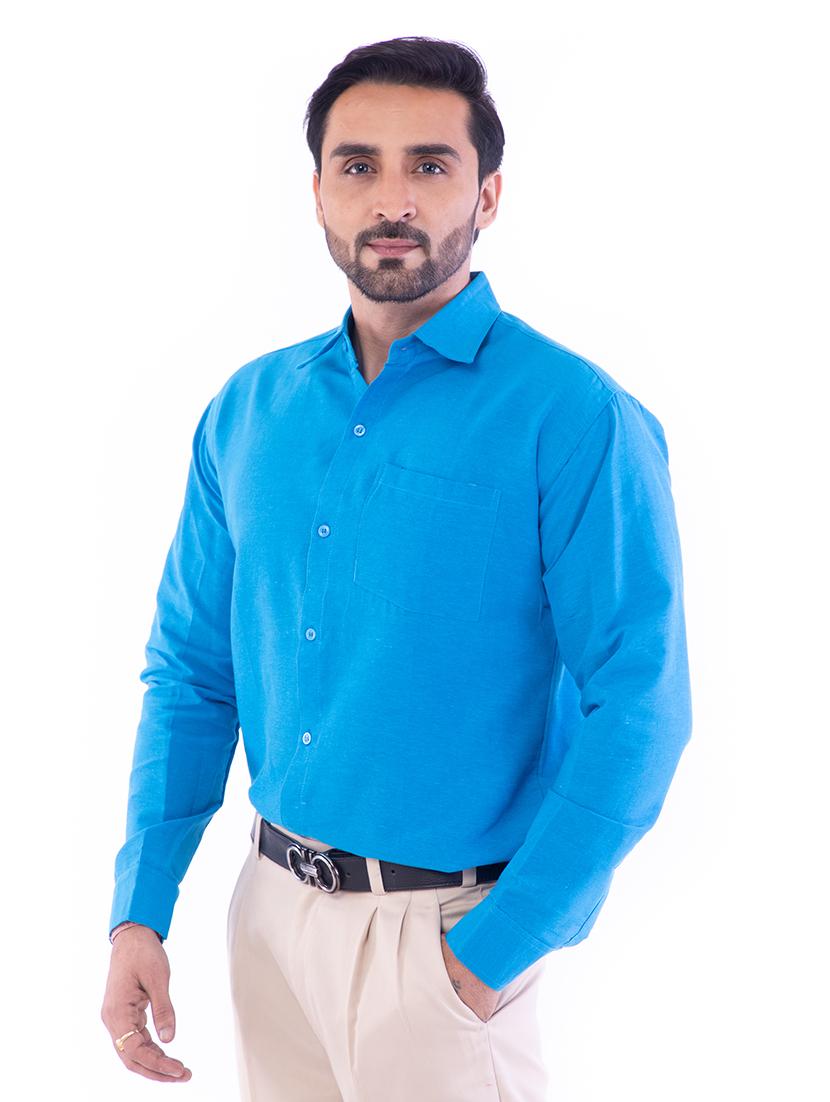 mens solid casual shirt - 17392893 - Zoom Image - 0