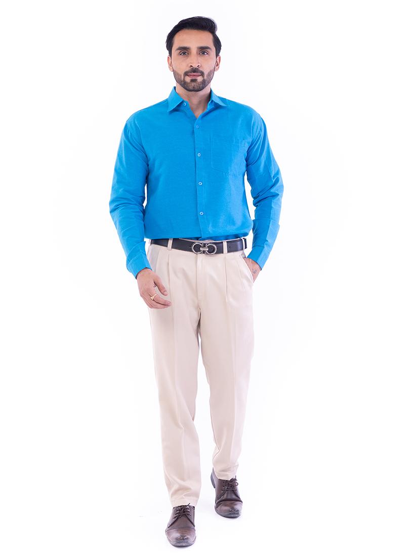 mens solid casual shirt - 17392893 - Standard Image - 3