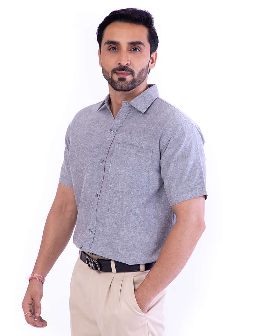 mens melange casual shirt - 17392958 -  Standard Image - 10