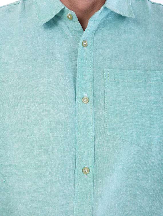 mens melange casual shirt - 17392958 -  Standard Image - 8