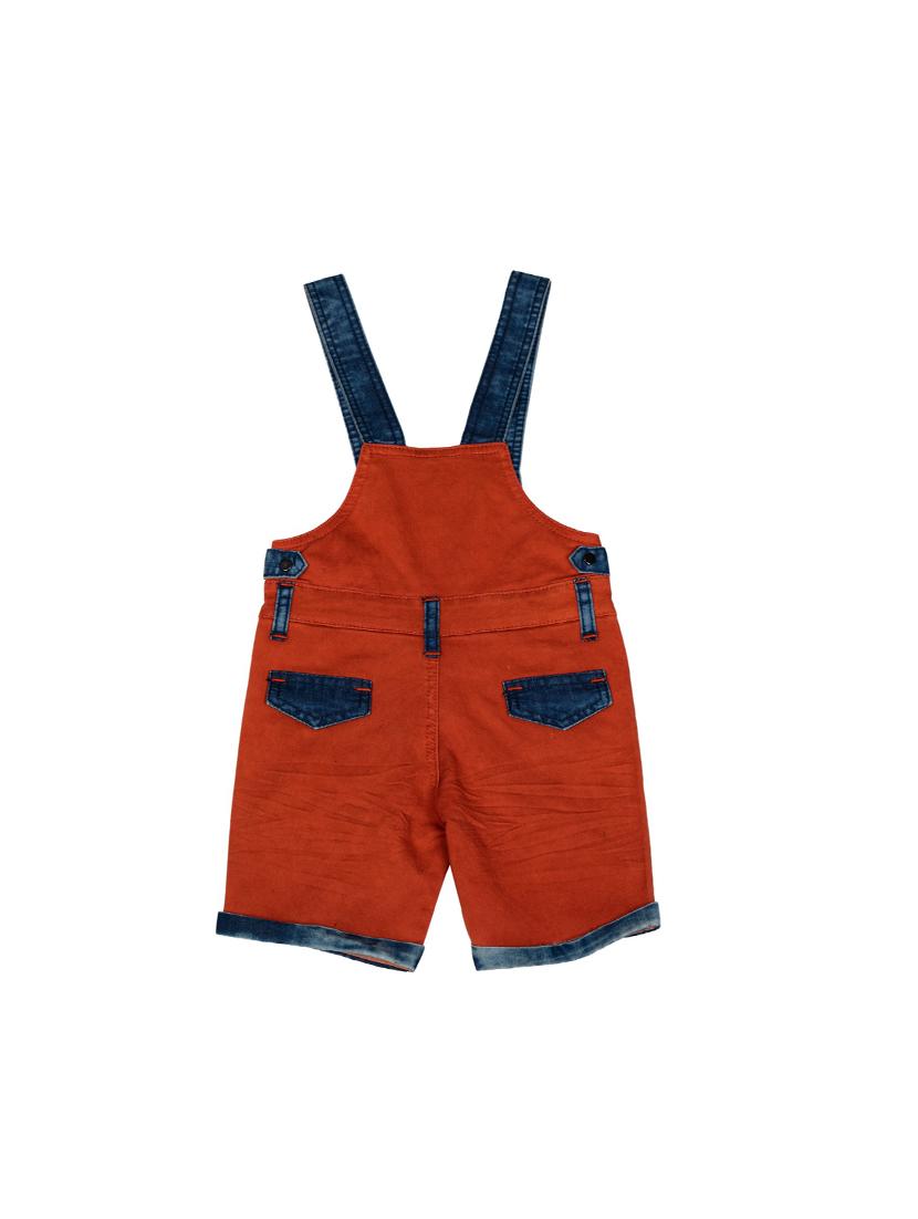 brown cotton dungarees twin sets & dungree - 17395402 - Standard Image - 5