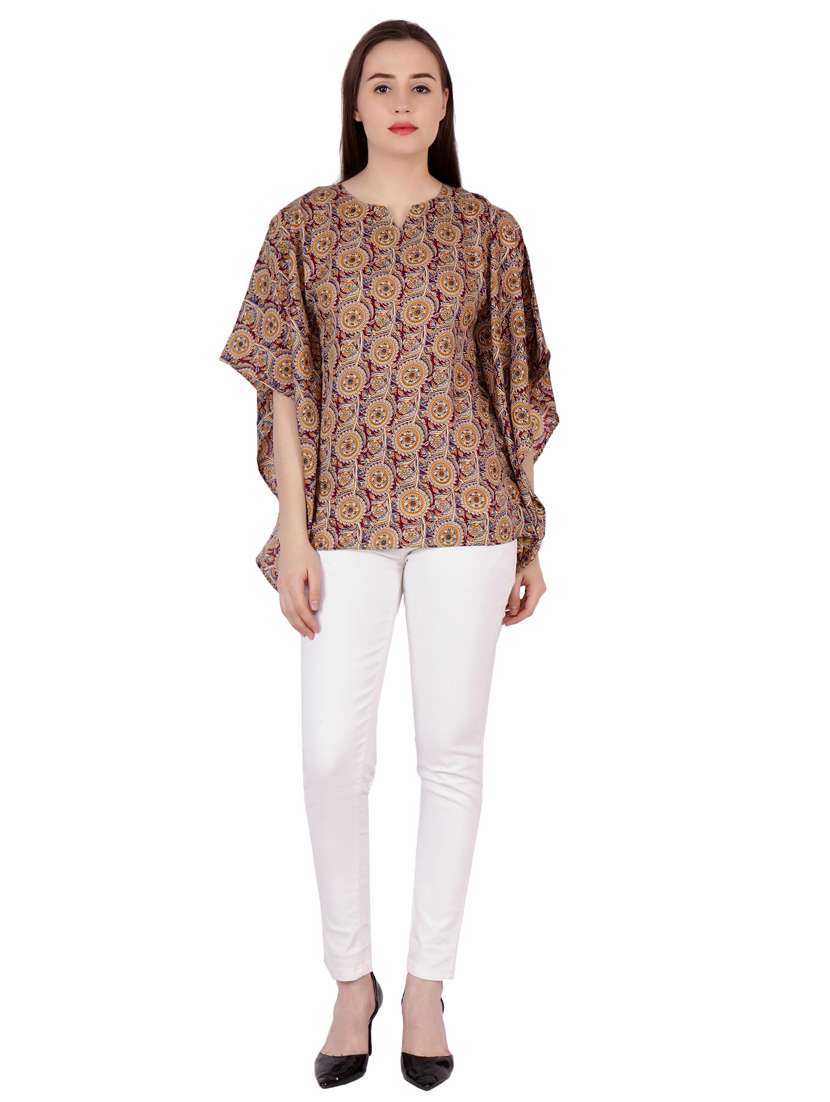 notch neck floral tunic - 17396003 - Standard Image - 3