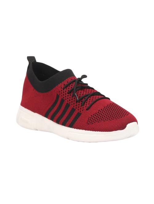 red synthetic slip on casual shoes - 17396392 -  Standard Image - 0