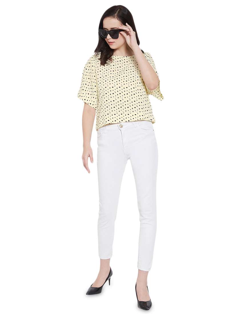 women's straight round neck top - 17396556 -  Standard Image - 3