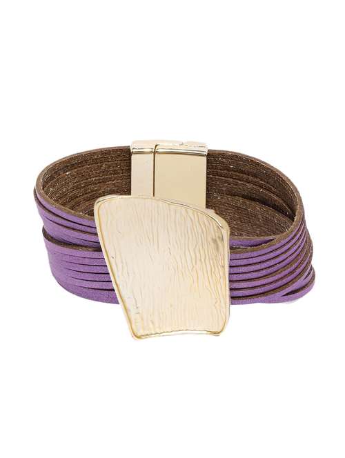 purple metal cuffs bracelet - 17397164 -  Standard Image - 0