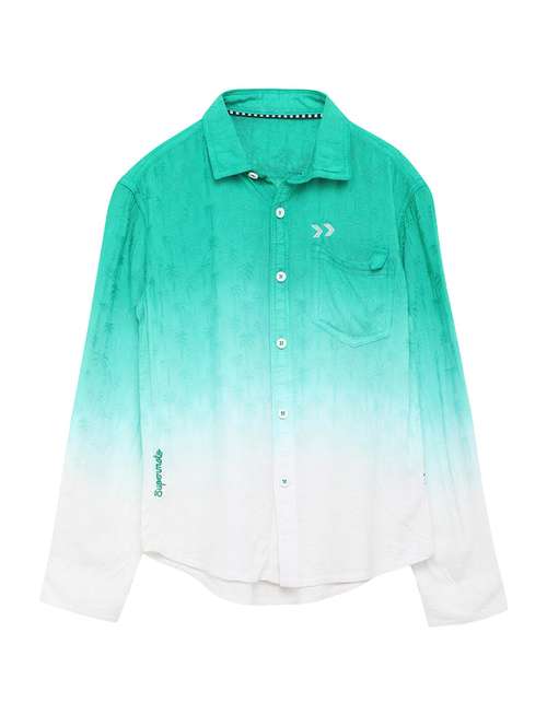 green cotton shirt - 17397918 - Standard Image - 0