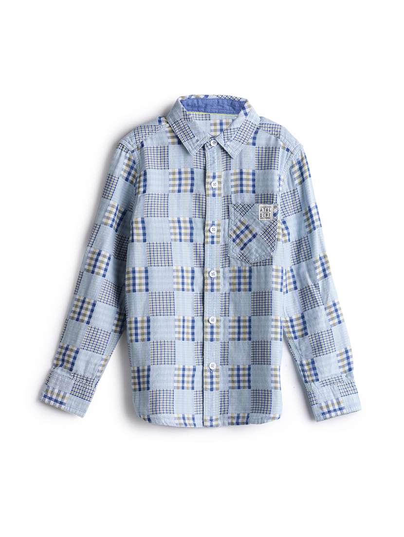 blue cotton shirt - 17397923 - Zoom Image - 0