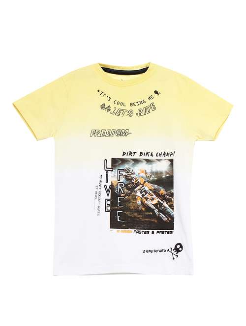 yellow cotton tshirt - 17398261 - Standard Image - 0