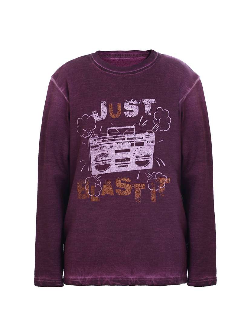 purple cotton t-shirt - 17398285 -  Zoom Image - 0