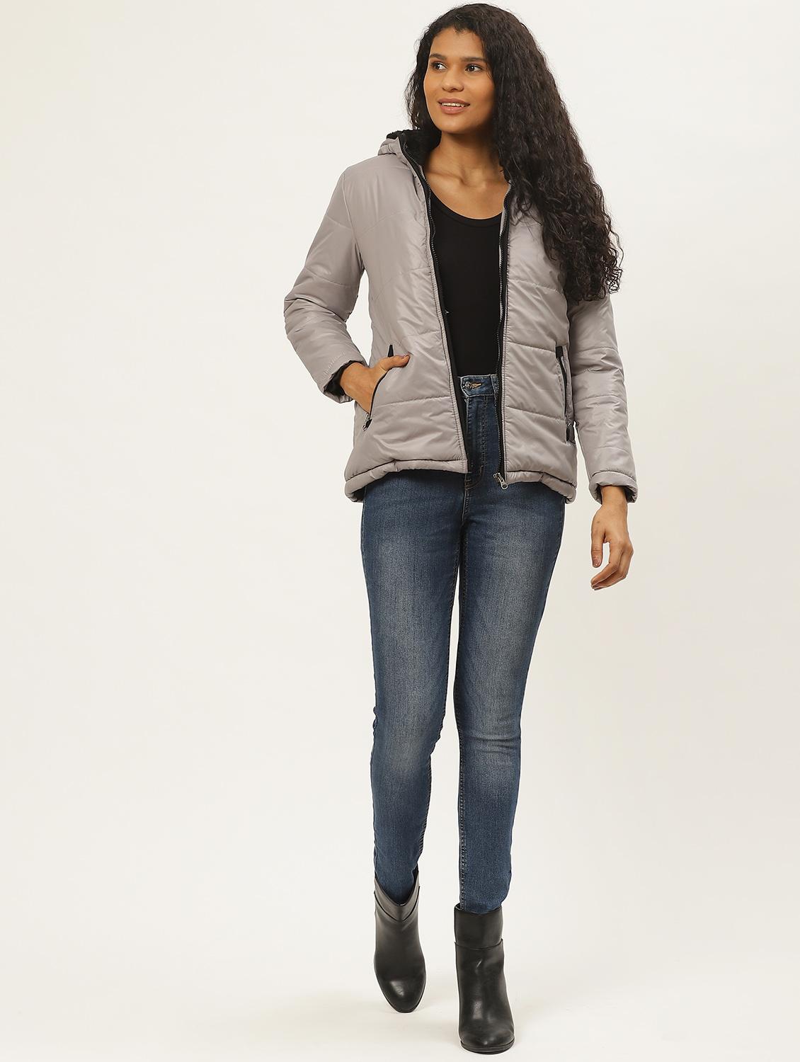 hooded neck padded jacket - 17398750 - Standard Image - 3