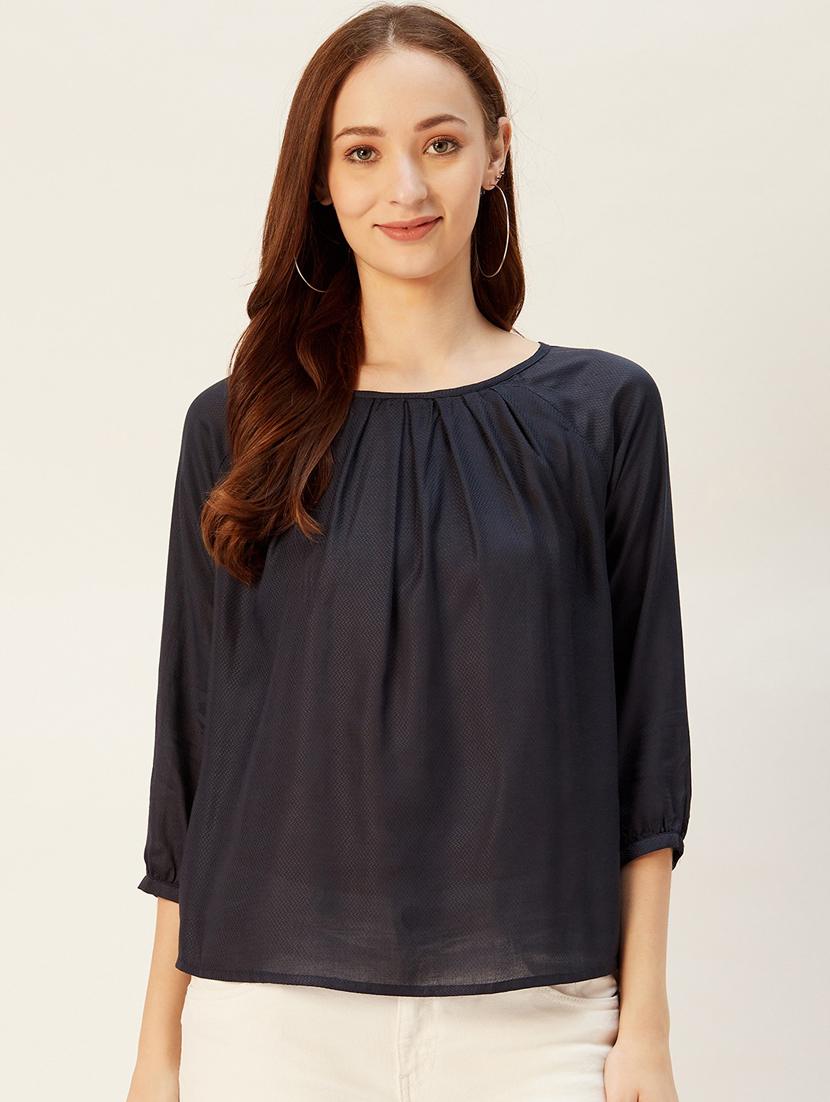 women's straight round neck top - 17401830 - Zoom Image - 0