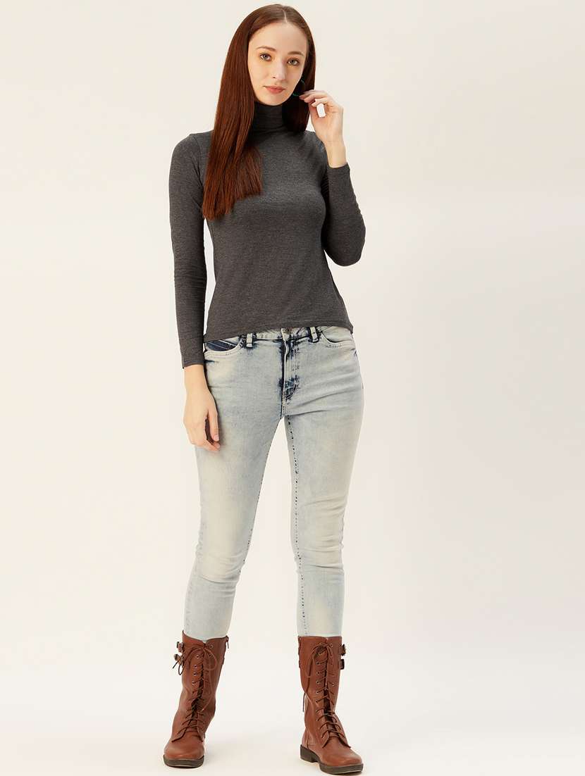 turtle neck winter tops - 17401832 - Standard Image - 3