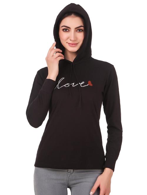 hooded neck graphic sweatshirt - 17403191 - Standard Image - 0