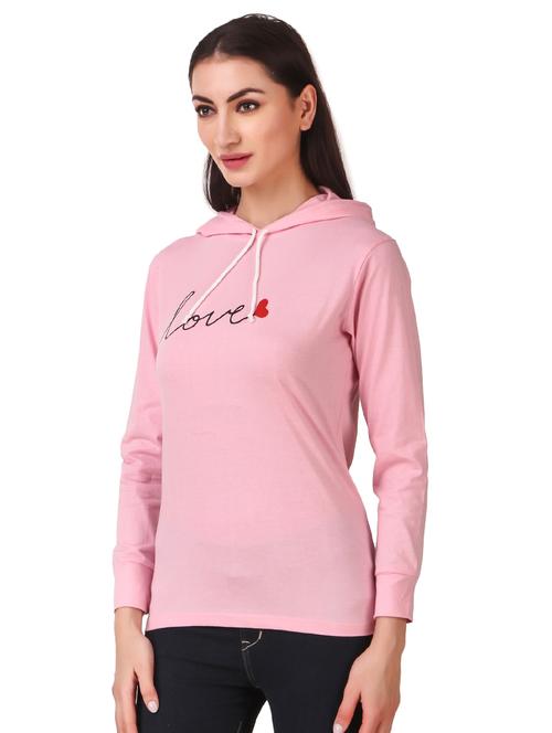 hooded neck graphic sweatshirt - 17403193 -  Standard Image - 0