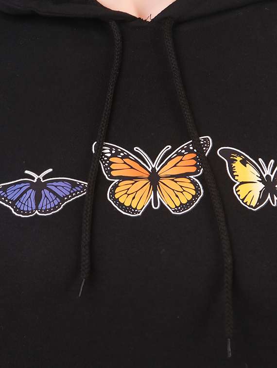 hooded neck graphic sweatshirt - 17403195 -  Standard Image - 3