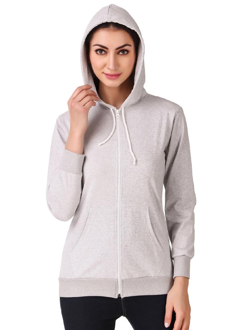 hooded neck zip up sweatshirt - 17403199 - Zoom Image - 0
