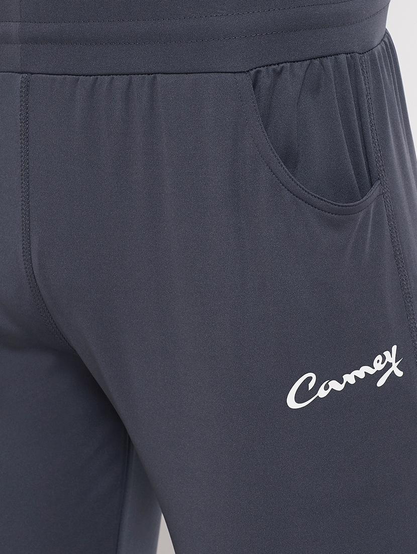 grey solid full length track pant - 17404062 - Standard Image - 5