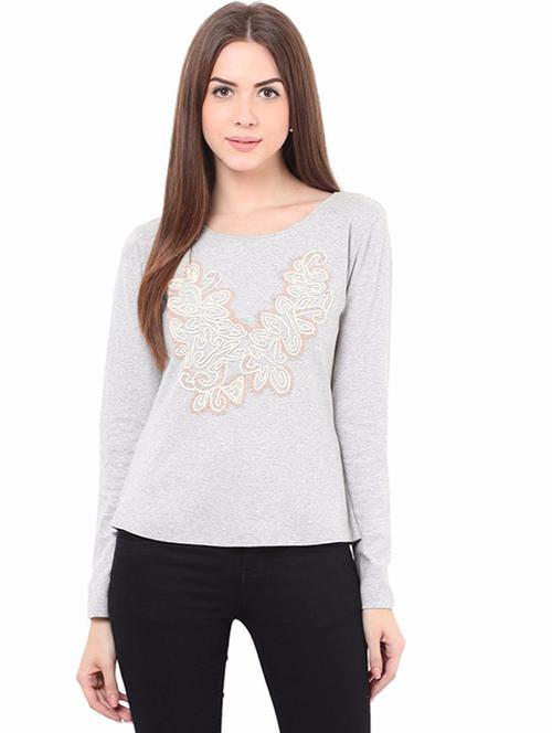 women's front print sweatshirt - 17406042 - Standard Image - 0