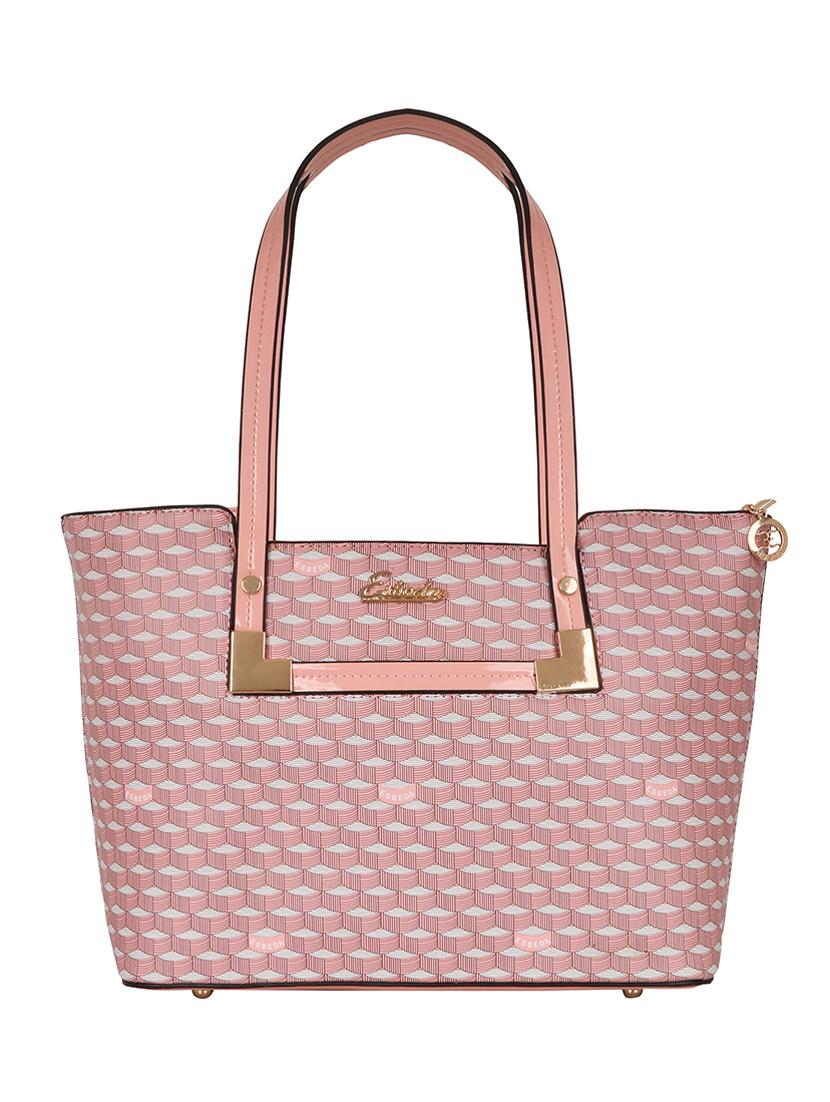 pink leatherette (pu) handbag - 17406214 - Zoom Image - 0