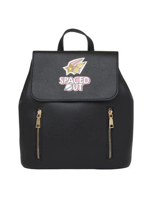 black leatherette (pu) fashion backpack - 17407590 - Standard Image - 0
