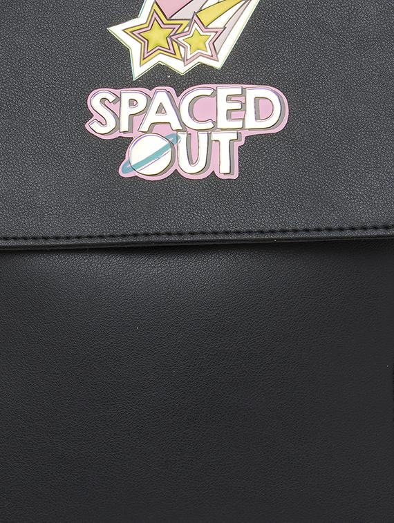 black leatherette (pu) fashion backpack - 17407590 - Standard Image - 3