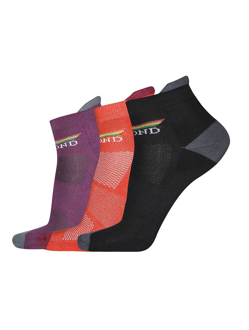 multi colored nylon no show sock