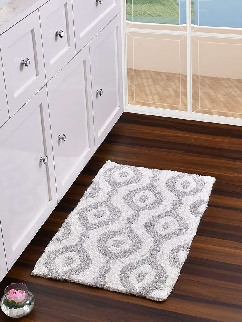 sheen decor moroccan reversible bathmat collection, 50x80 cms, yellow