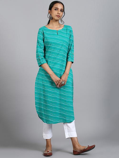women's straight kurta - 17410052 - Standard Image - 0