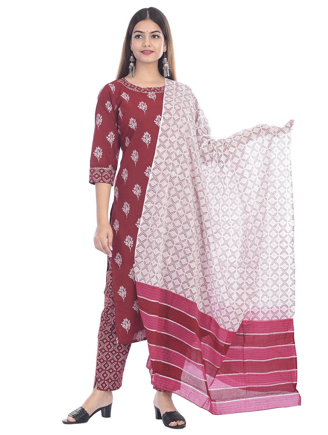 floral kurta pant set - 17411710 - Zoom Image - 0