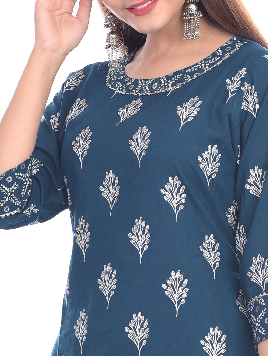 floral kurta pant set with dupatta - 17411711 - Standard Image - 3