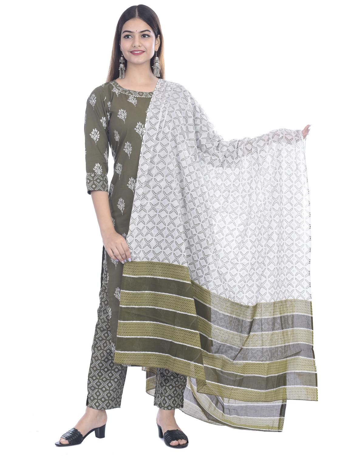 floral kurta pant set - 17411712 - Zoom Image - 0