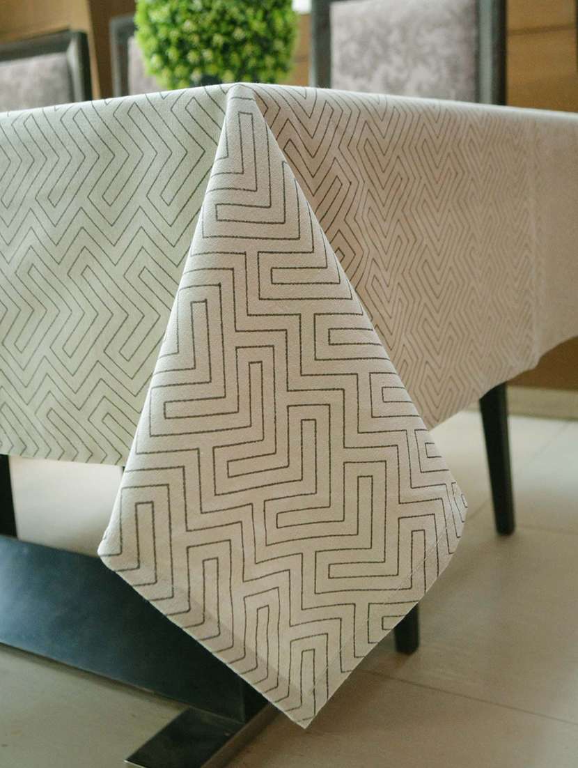  6 seater cotton printed table cover - 17414234 -  Standard Image - 3