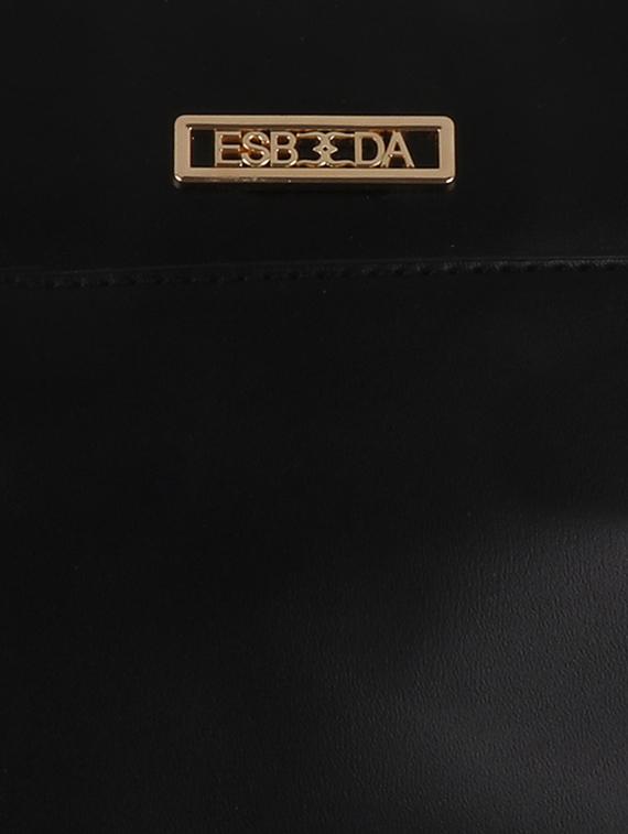 black leatherette handbag - 17415154 - Standard Image - 3