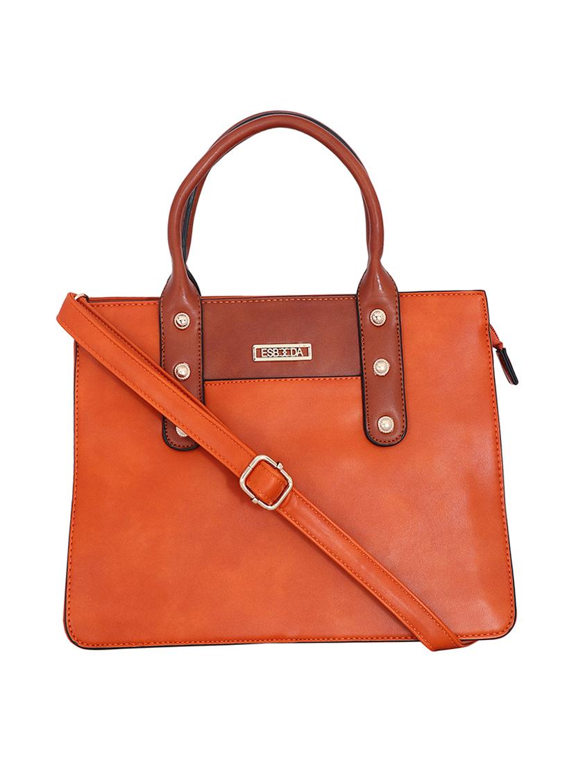 orange leatherette handbag - 17415155 - Zoom Image - 0